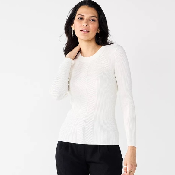 Nine West fitted crew neck sweater XL - Picture 1 of 9